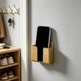 thumbnail image 7 of 1Pc Wall Mount Dual Slot Storage Caddy Adhesive Phone Holder, Multi Purpose Wall Organizer Stand for Cellphone Remote Controller, Storage Rack for Bathroom RV Kitchen Household Charging Storage Use, 7 of 7