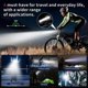 thumbnail image 5 of Luz LED para bicicleta superbrillante, 1400 lúmenes, recargable por USB, para ciclismo nocturno, B, 5 of 5