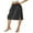 Black Midi Skirt, variant on Lnzyyephy Women's Half Slips, Elastic Waist Solid Color Satin Underskirt Lace Trim Skirt for Under Dresses