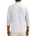 thumbnail image 6 of JAJAHO Mens Linen Long Sleeve Polo Shirt Classic Button Down Collar Casual Business Relaxed Fit Breathable Summer Lightweight Top Cozy Tops, 6 of 9