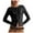 Black, variant on Womens Long Sleeve Tops Fall Lightweight Cardigan Cropped Going Out Shirts Ribbed Button Down Cute Trendy 2025 (, L)