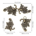 thumbnail image 2 of WHAMVOX 4Pcs Cloak Clasp Sew on Hooks and Eyes Vintage Sweater Shawl Cardigan Collar Fasteners Buttons Cardigan Collar Buckles Sweater Swirl Clip, 2 of 8