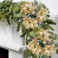 thumbnail image 5 of Clearance Under $2 Gold Christmas Candle Holder Ring with Holly Leaves – Festive Tabletop Wreath for Candles and Holiday Centerpieces, 5 of 5