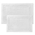 thumbnail image 5 of Cotton Solid 2-Piece White Highly Absorbent Non-Slip Backing Bath Rug Set by Superior, 5 of 9