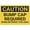 Warning Sign 4, variant on Caution Beware of Vehicle Exiting Car Wash Sign, 8"x12" Reflective Aluminum Metal Warning Signage with Symbol, Indoor Outdoor Use
