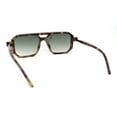 thumbnail image 4 of Super Hipster Squared Rectangle Racer Gentlemens Sunglasses Tortoise - Green, 4 of 4