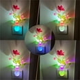 thumbnail image 6 of 1 Pack Color-Changing Lily Nightlight,Light-Controlled Colorful Nightlight,Night Light Plug in LED Energy Saving Lamp,Plug-in Night Light,Mushroom Night Light for Bedroom (Multi-Color), 6 of 6