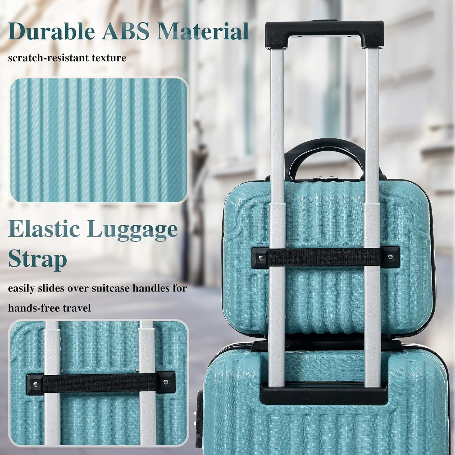 Luggage Set 3 count, Hardshell ABS Suitcases with Spinner Wheels TSA Lock, Lightweight Durable Travel Luggage, 20" Carry- 24" Checked, 12/20/24