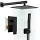 thumbnail image 1 of Juego de grifos de ducha FPXRNG Black Rainfall con válvula de ducha, 1 of 8