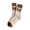Beige, variant on Cmfcve Mid-Calf Socks for Women Color Block Casual Socks