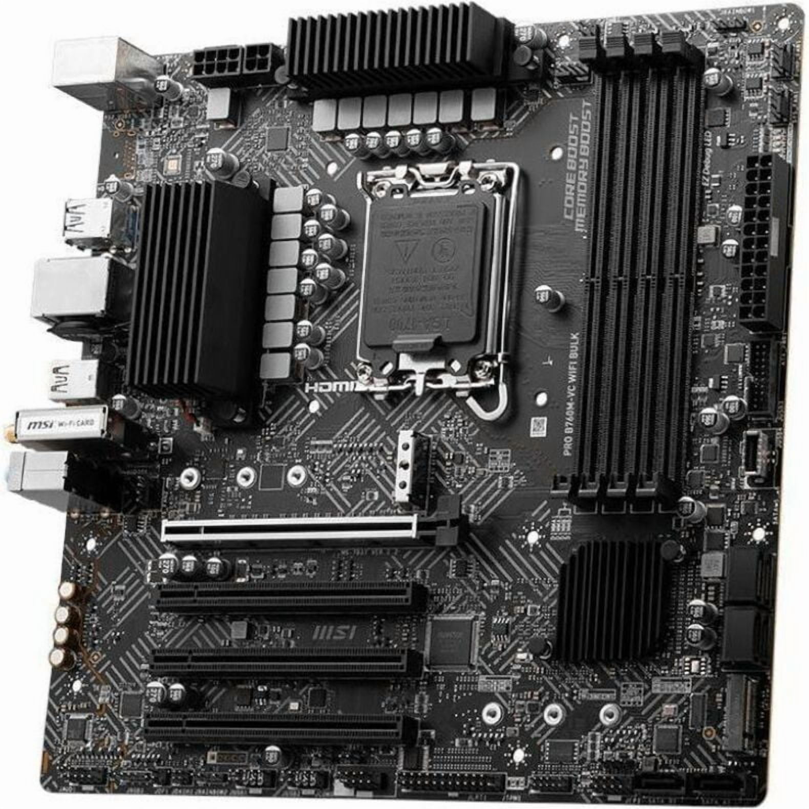 MSI B760M-VC WIFI Gaming Desktop Motherboard, Intel B760 Chipset, Socket LGA-1700, Micro ATX