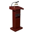 thumbnail image 3 of Oklahoma Sound Orator Series 46" Modern Wood Lectern in Mahogany, 3 of 7