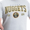 thumbnail image 4 of Men's G-III Sports by Carl Banks Gray Denver Nuggets Adaptive Classic Team Spirit Short Sleeve T-Shirt, 4 of 5