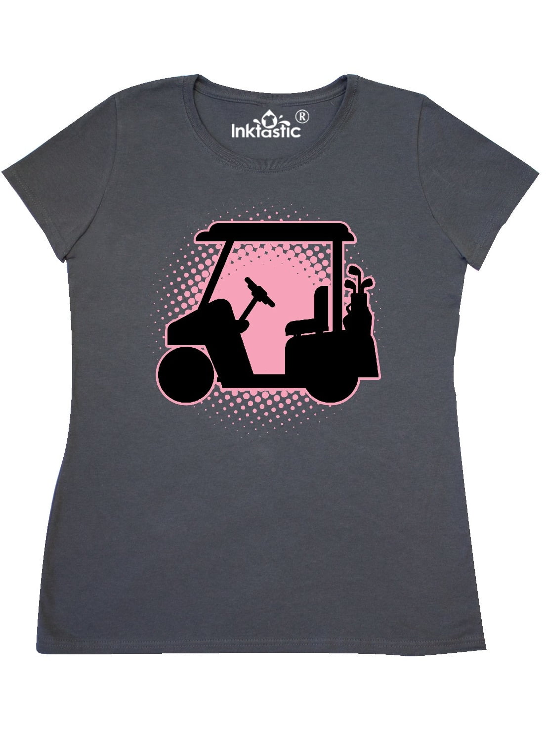 INKtastic Golfing Girls Golf Cart Women's TShirt