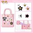 thumbnail image 4 of 24pcs Bogg Bag Accessories White Pearls and Colorful Flowers Decoration Charms Black Momlife Insert Charm Clasp Women Gifts for Simply Southern Beach Bag Tote Bags Handbags, 4 of 8