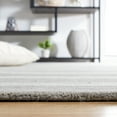 thumbnail image 4 of SAFAVIEH Metro Darion Striped Area Rug, Grey/Ivory, 6' x 6' Square, 4 of 10