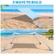 thumbnail image 5 of Carpa de playa con toldo BOTINDO, 3 x 3 m, protección solar UPF 50+, 5 of 6