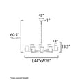 thumbnail image 2 of Maxim Lighting - Dart - 8 Light Chandelier-13.5 Inches Tall and 28 Inches Wide, 2 of 4