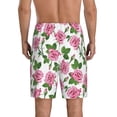 thumbnail image 6 of KLL Rose Flowers for Men's 1-Pack Shorts,Sleep Pajama Shorts for Men Soft Pj Shorts Men's Pajama Bottoms Sleepwear -Medium, 6 of 7