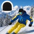 thumbnail image 4 of BlinkLLX Winter Warm Soft Thick Windproof Skiing Fleece Casual Outdoor Beanie Hat, Multicolor, Unisex Adult, 3 Pieces, 4 of 6