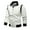 White, variant on XMMSWDLA Tops for Men Motorcycle Leather Winter Zipper Stand-up Collar Jacket Coats