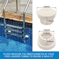 thumbnail image 3 of 2 Pcs Pool Ladder Bumper Protectors Pool Rubber Ladder Foot Covers For Most Swimming Pool Ladder, 3 of 4