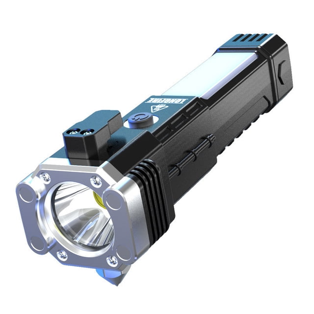 Czzoypi Emergency Escape Flashlight, Car Flashlight with Seatbelt Cutter Glass Breaker, USB Rechargeable Power Bank, Multifunctional Survival Tool for Outdoor Camping Home Emergency Vehicle Kit,