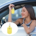 thumbnail image 5 of Uxcell Leather Key Fob, 2 Pcs Leather Key Fobs with Key Rings DIY Keychain Holder for Car Keys, Yellow, 5 of 5
