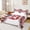 White Red B, variant on Erosebridal Cute Initial P Kids Twin Sheet Sets, Baseball Football Bedding, White Red, 3-Piece