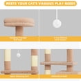 thumbnail image 6 of DWVO Large Hidden Litter Cat Box Enclosure with 2 Shelves and Door, Indoor Cat Box/House with Cat Tree for Most Litter Box, 6 of 6