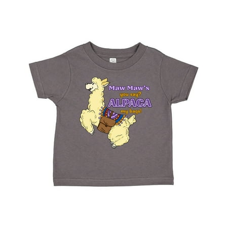

Inktastic Cute Jumping Alpaca Maw Maw s You Say ALPACA my Bags Gift Toddler Boy or Toddler Girl T-Shirt