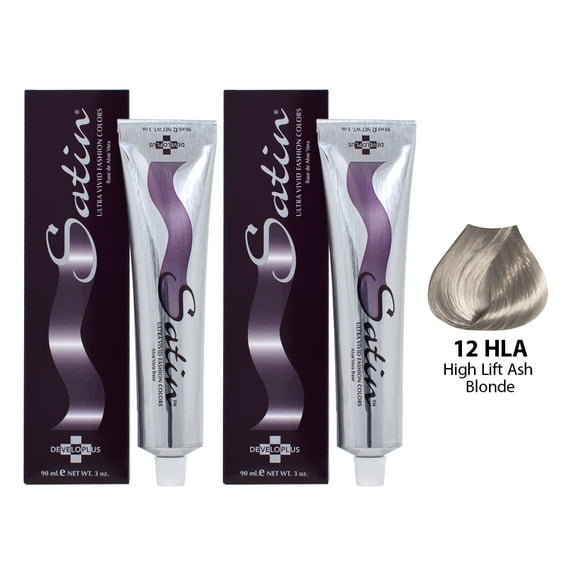 Satin Haircolor 12HLA High Lift Ash Blonde (Pack of 2)