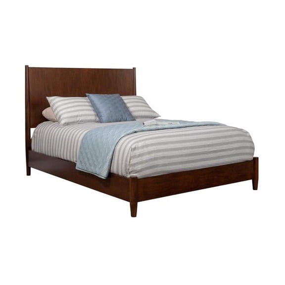 Alpine Furniture Flynn Queen Platform Bed in Walnut