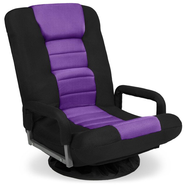 Silla para videojuegos Best Choice Products, gira 360° con soporte lumbar
