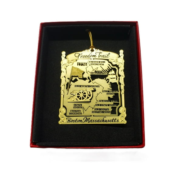 Boston Massachusetts Brass Ornament Freedom Trail