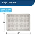thumbnail image 6 of PetSafe Anti-Tracking Litter Mat, Works with All Cat Litter Boxes, Non-Slip, Durable, Gray, Large, 6 of 7