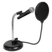 Rockville Microphone+Gooseneck Mic Stand+Pop Filter 4 Recording, Studio, Podcast