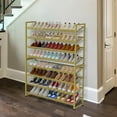 thumbnail image 3 of NEYCIL Large Shoe Rack, 8 Tiers Heavy Duty Metal Shoe Storage Rack for Closet Front Door Entrance, Up to 50 Pairs, Gold, 3 of 8