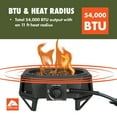 thumbnail image 3 of Ozark Trail 15" 54,000 BTU Propane Black Steel Portable Fire Pit with Locking Lid, 3 of 29