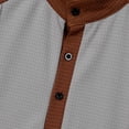 thumbnail image 5 of gbyLJF Mens Summer 2 Piece Outfits Short Sets Solid Color 1/4 Zip Shirts and Loose Fit Pant Casual Spring Clothes, 5 of 9