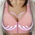 thumbnail image 2 of IROINNID Women's Push-Up Bras Solid Full Coverage Wire Free Underwear One-Piece Everyday Front Buckle Underwear, 2 of 9