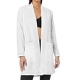 thumbnail image 2 of Women's Cardigan Casual Lightweight Cardigan With Pockets 3 4 Sleeve Front Open Dust Duster,White Women's Cardigan L, 2 of 5