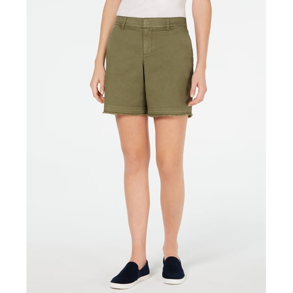 Style & Co Cutoff Shorts Olive Sprig 8