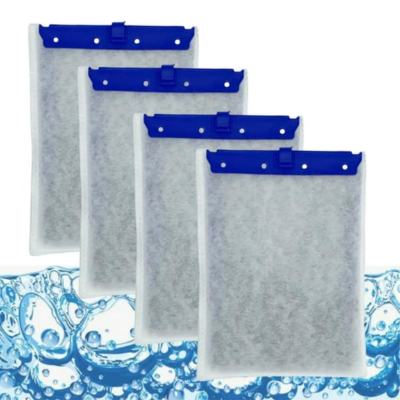 4 Packs Large Aquarium Filter Cartridge Compatible with Tetra Whisper Bio-Bag Power Filters, Replacement Filter Cartridges for Tetra ReptoFilter Cartridges Aquariums