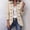 Beige women's ruffle shacket a1, variant on Women's Ruffle Long Sleeve Shacket Button Down Open Front Casual Blazer Sweater Coat Loose Fall Outwear, Green S