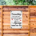 thumbnail image 3 of Noete Friendship Tin Signs Heartwarming Gift for Women, "Friendship Isn't About Who You've Known the Longest" Tin Sign, Perfect Friendship Signs for Home, Office Desk, or Long Distance Friends 12x16, 3 of 8