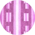 thumbnail image 1 of Ahgly Company Indoor Round Solid Purple Modern Area Rugs, 7' Round, 1 of 4