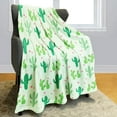 thumbnail image 2 of Cactus Blanket 40"x50" Green Fleece Blanket Soft Fuzzy Plush Throw Blankets Gifts for Men Women Girls and Boys, 2 of 6