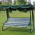 thumbnail image 2 of MISSMILE 300D Swing Top Cover Canopy Replacement Garden Outdoor 66x45 75x52 77"x43", 2 of 4