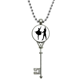 thumbnail image 1 of El rendimiento deportivo Dancer Duet Dance Colgante Collar Vintage Llavero Plata Joyas Unbranded M, 1 of 3